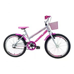 Bicicleta Infantil Aro 20 Feminina - Route Bike Branco