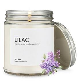 Vela perfumada 1OAK Soy Wax Lilac Fragrance 200g 40h Burn