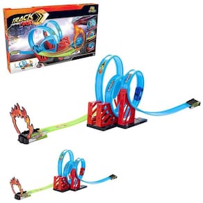 Pista Looping Fire Flexível Duplo Looping - Art Brink