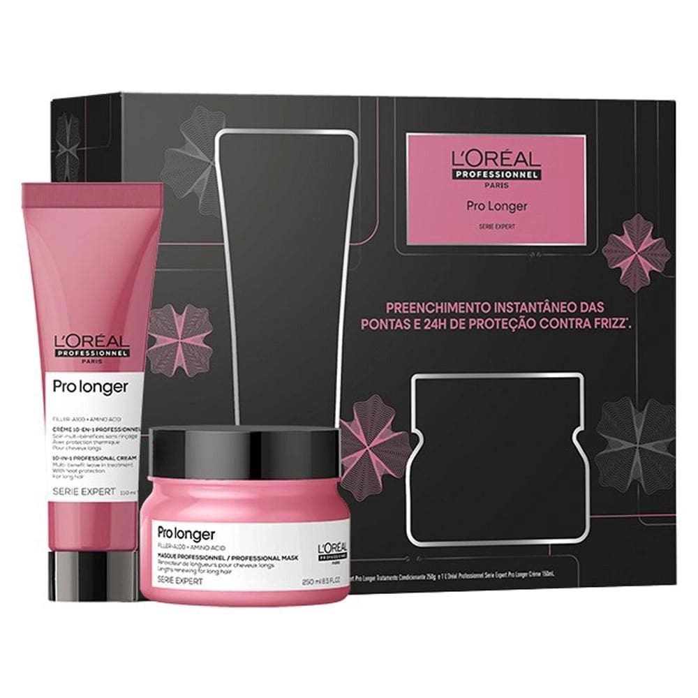 Kit Loreal Pro Longer Creme 10 en 1 150ml + Máscara 250ml