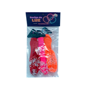 Bexiga Luz 3 unidades por kit - 30 kits - Ilumine a Diversão