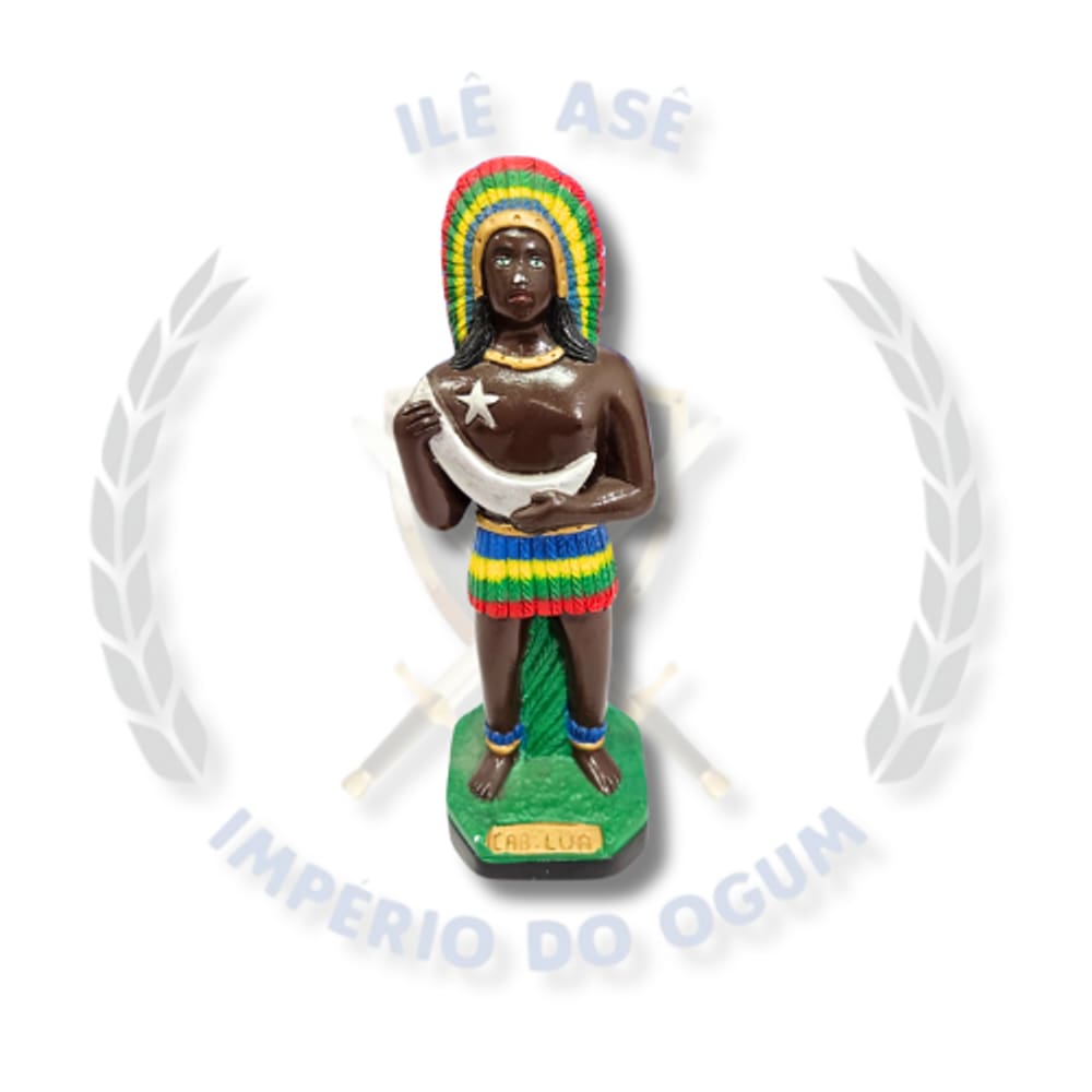 Imagem Gesso Caboclo 20Cm - Caboclo Lua