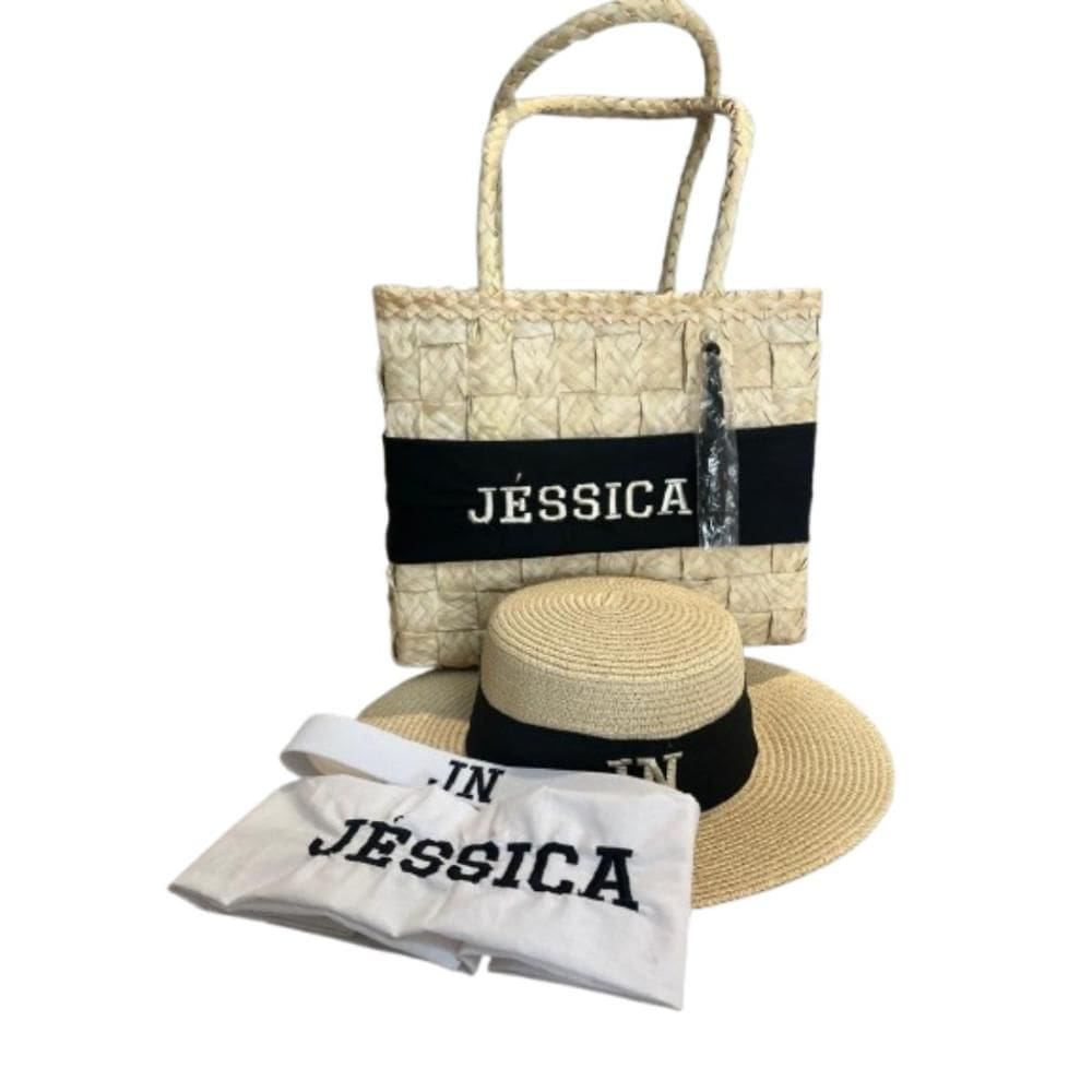 Kit Bolsa Feminina + Chapéu Personalizado + Faixas Extras