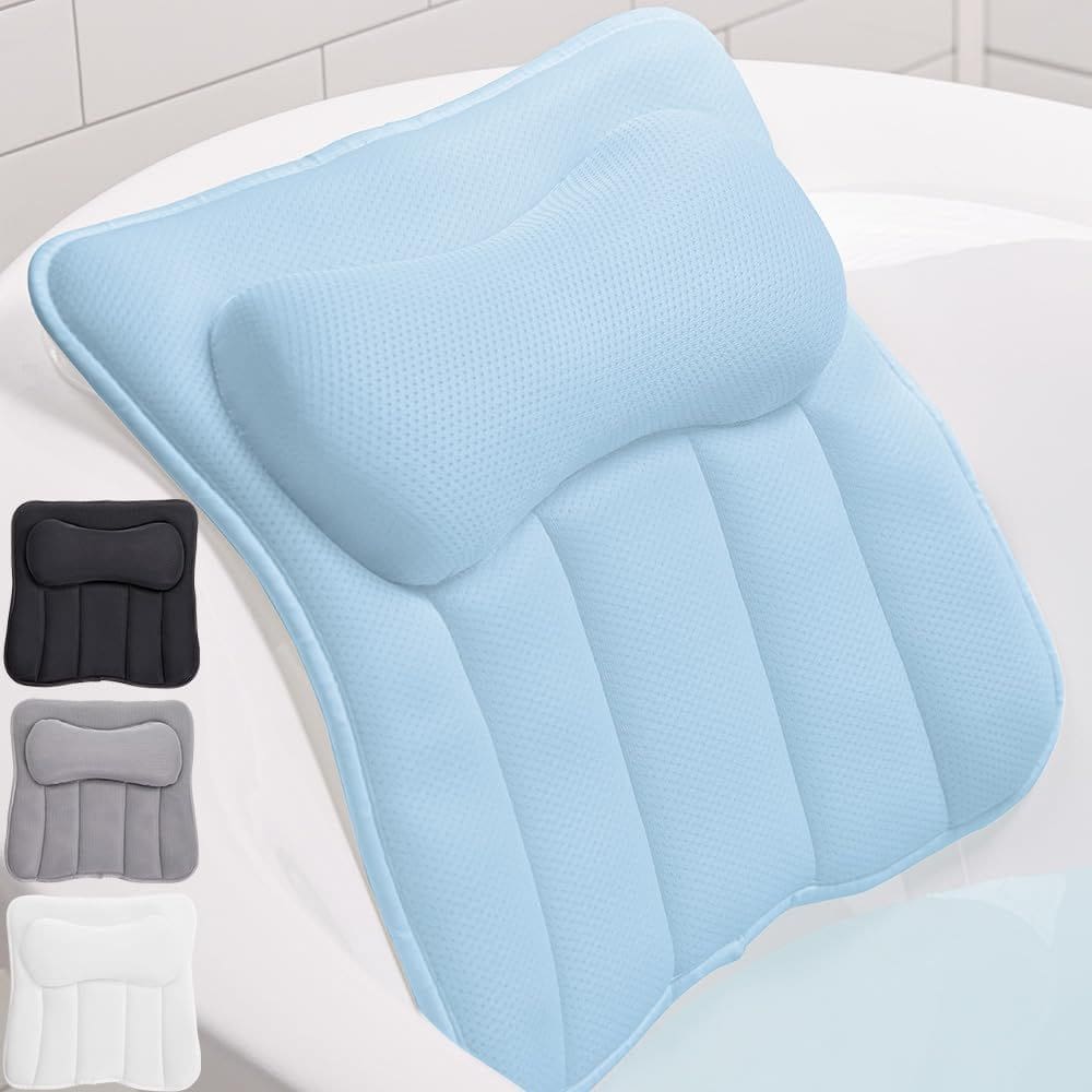 Almofada de banho GORILLA GRIP Mesh para banheira com ventosas azul