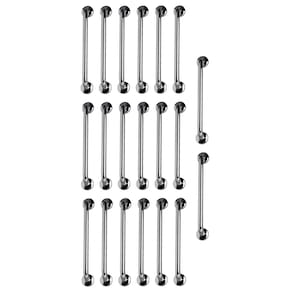 Barra de Apoio Inox 40cm Kit 20 Unidades Idoso Gestante Cadeirante Banheiro Box Casa Suporte Corrimao Escada Acessibilidade