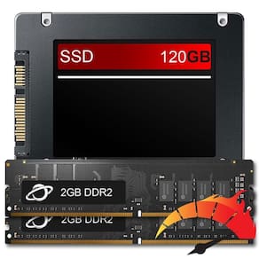 Kit Upgrade De Alto Desempenho - Ssd 240Gb + 4Gb Ram Ddr2