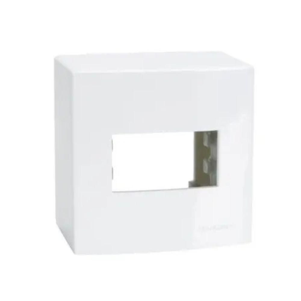 Caixa Sobrepor 1 Posto Branco Sleek Margirius 18643