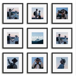 Porta-retratos com acabamento 30x30cm Conjunto de 10 para 20x20cm com tapete
