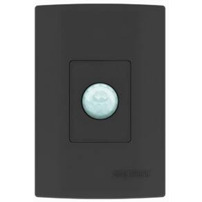 Sensor De Presenca Microcontrolado,180G,S Chave,C Foto Preto