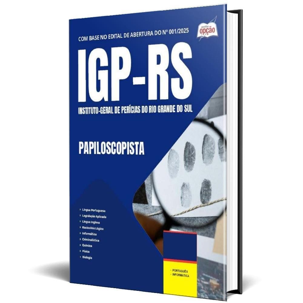 Apostila Igp Rs 2025 - Papiloscopista