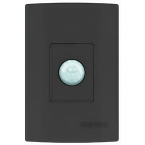 Sensor De Presenca Microcontrolado,180G,S Chave,C Foto Preto