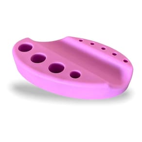 Suporte Base Dermógrafo Batoque E Tebori Em Silicone Rosa
