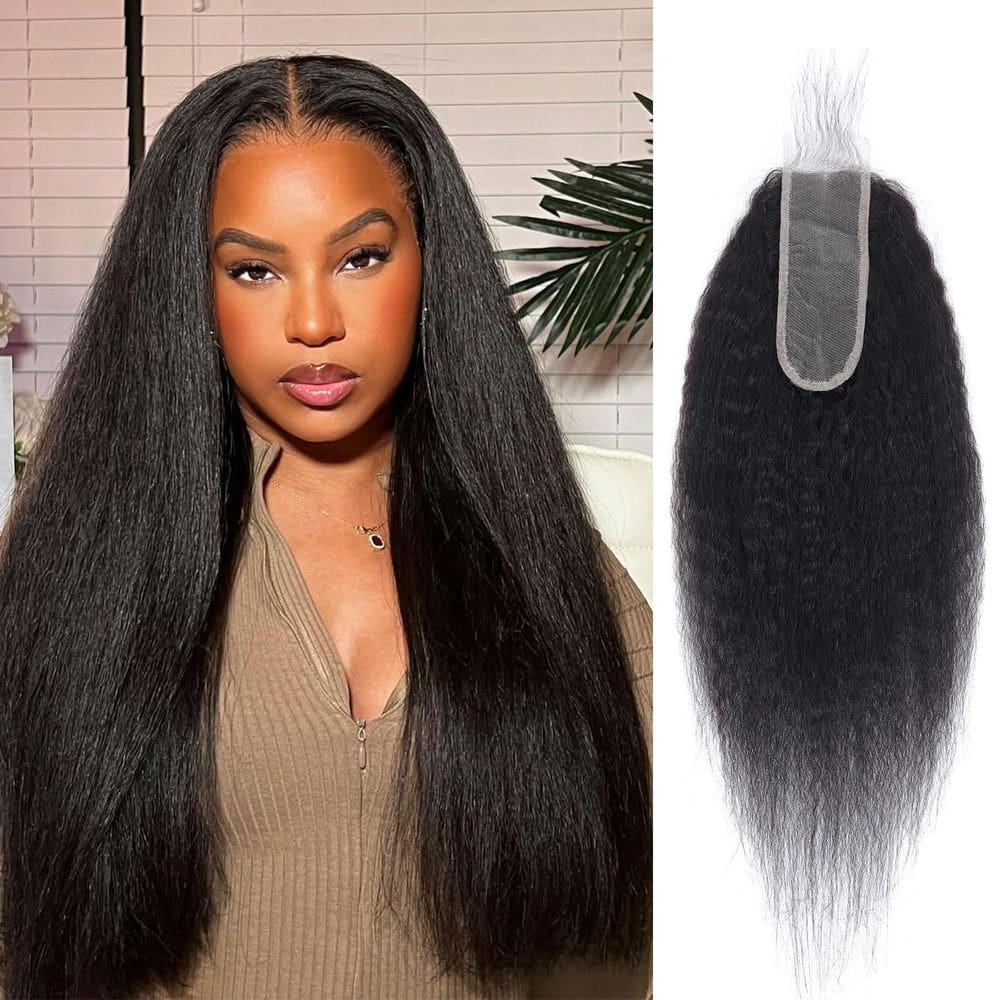 Fecho de renda DSEKCAIN Kinky Straight 2x6 HD Lace 45 cm