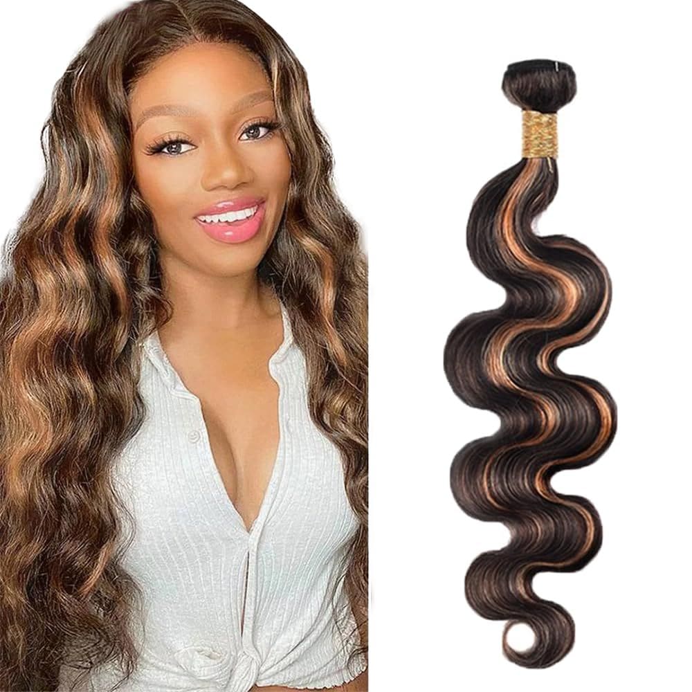 Pacotes de cabelo Vinmdonm Highlight Body Wave 70cm Brown