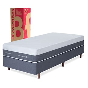 Cama Box Solteiro Premium BF Ice Espuma NASA 78x188cm BF Colchões