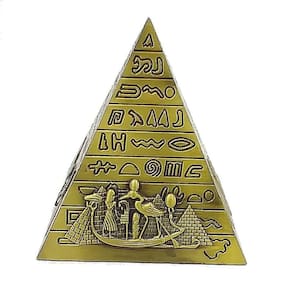 Pirâmide Egipcia Miniatura 10 Cm Alt. 4 Desenhos