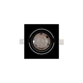 Spot De Embutir De Led Taschibra Alltop Par 20 Quadrado 7w Bivolt Preto Preto 3000k Luz Amarela 15090333
