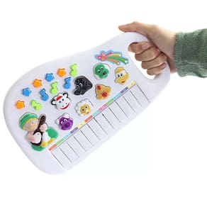 Teclado Piano Musical Com Luz Infantil Baby Fazendinha Iaiao Criança Aprendizado