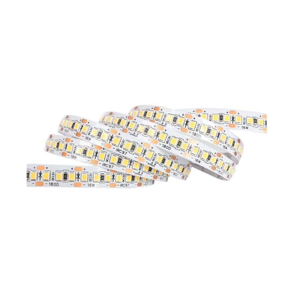 Fita De Led Astraled Com 5 Metros Alto Irc 97 16w 12v 3000k Luz Amarela Ft-5511
