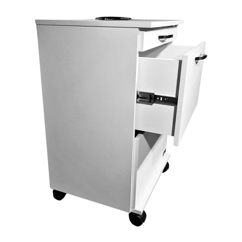 Mesa De Cabeceira Com Rodízios - 2 Gavetas