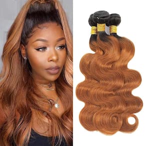 Pacotes de cabelo Biliisyff Ombre Body Wave 1B/30 Brazilian 14-18in