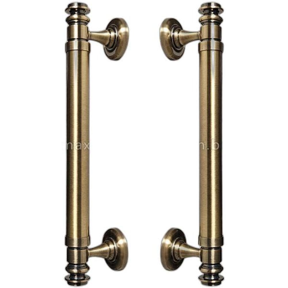 Puxador Duplo Porta Pivotante Correr Rústico Davinci 300Mm