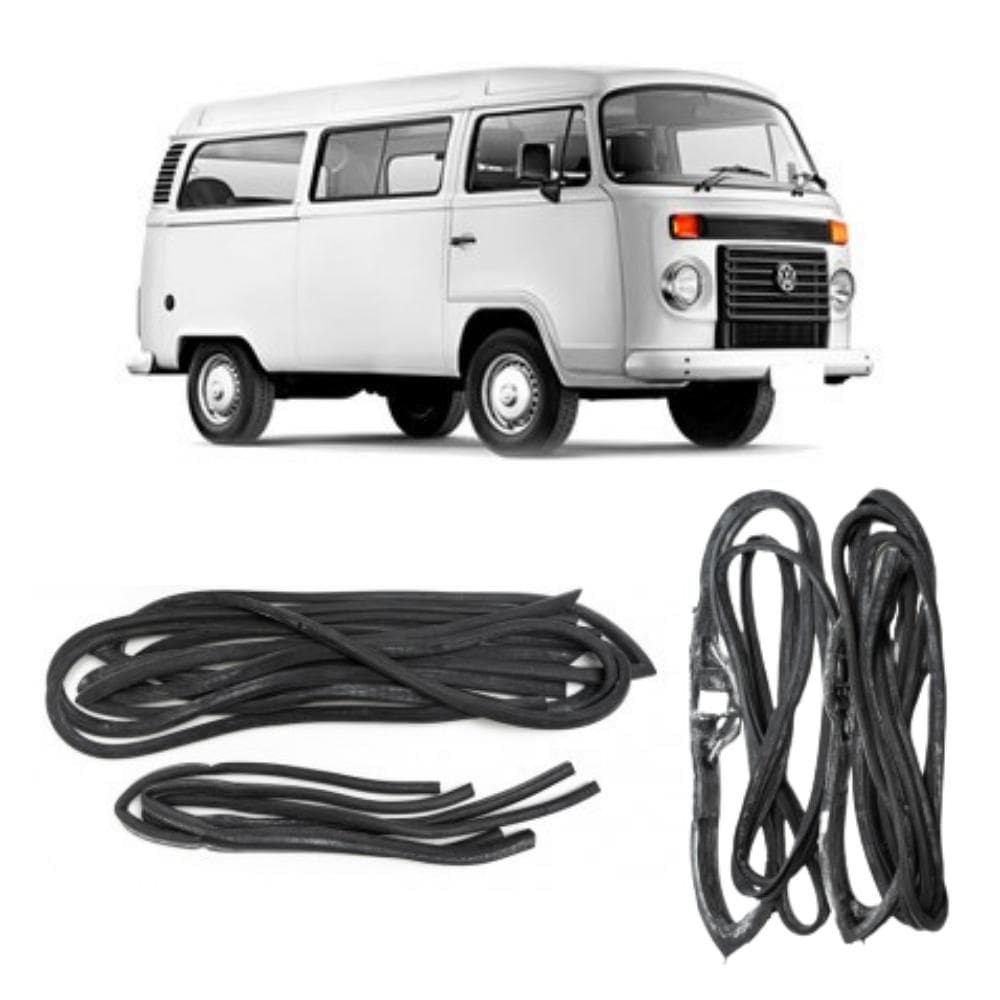 Jogo Borracha Porta Meio Salão Mala Kombi Clipper Até 1997 [F103]