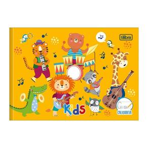 Caderno (Caligrafia) Brochura Pequeno 1/4 Sapeca Kids Capa Dura 40 Folhas Deitado - Tilibra