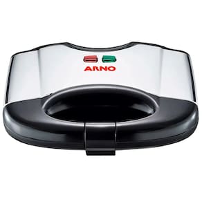 Sanduicheira Antiaderente ARNO 700W Compacta - SACS - 8000035847  PRETO/INOX  220 VOLTS