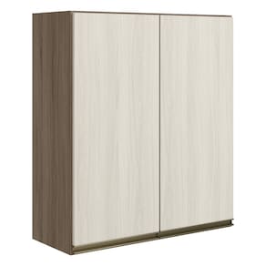 Armario Aereo 2 Portas MDF 70 cm Kali 12208 Carvalho Toq Bianco Toq Nicioli