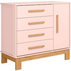 Cômoda Sapateira Infantil 1 Porta 4 Gavetas Feitiço