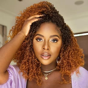 Crochet Hair GIX Yanky Twist, 10 polegadas, 8 pacotes, laranja ombre