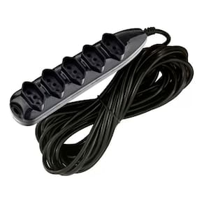 Extensão Cabo Elétrico 5 Metros 5 Tomadas 3 Pinos Bivolt