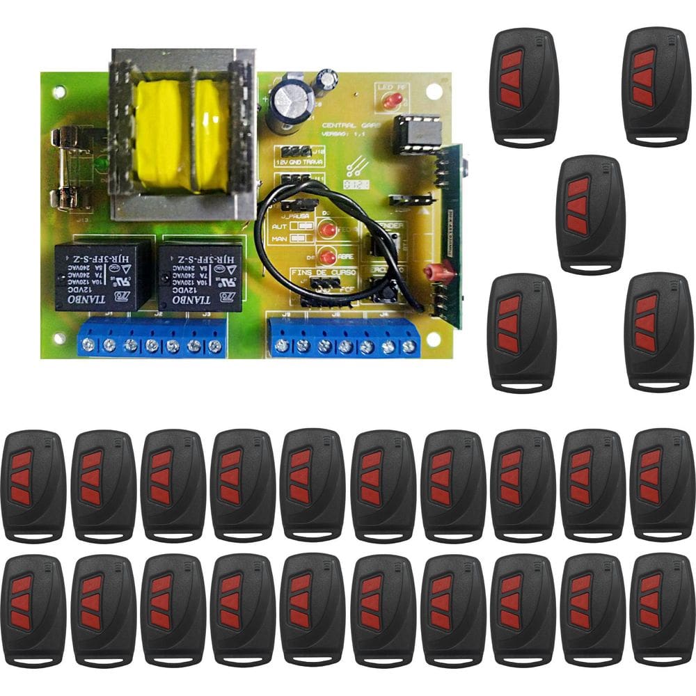 Kit 1 Central De Comando Gars + 25 Ctrls Code Learning 6003