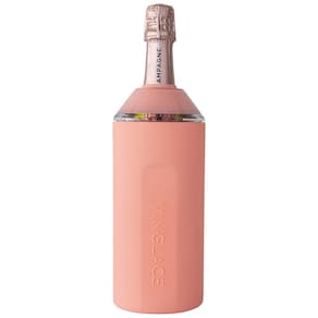 Porta Garrafa Térmico para Vinho é em Aço Inoxidável, Cor, VINGLACé, Rosa