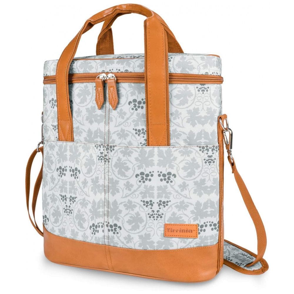 Bolsa Térmica Para Transporte de Vinhos Tirrinia até 3 Garrafas, Branco Flores
