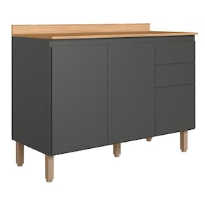 Balcão de Cozinha Acácia Touch 120cm com Tampo MDP - Nicioli