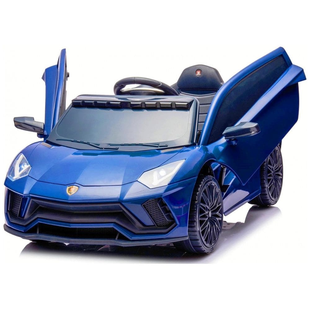 Carro Elétrico Infantil a Bateria com Controle Remoto, 2 Velocidades, MP3 Player e Portas Hidráulicas, 12V, URideon, Azul