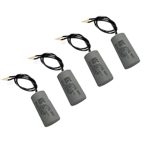 Kit 4 Capacitores 2 Fios Metalizados Motor 20Uf 250 Vac Mvm