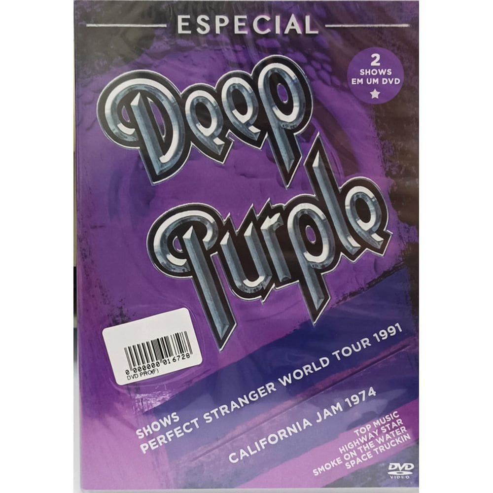 Dvd Deep Purple – Especial