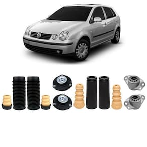 Kit Coxim Batente Dianteiro Traseiro Polo Hatch 2011 2012 13