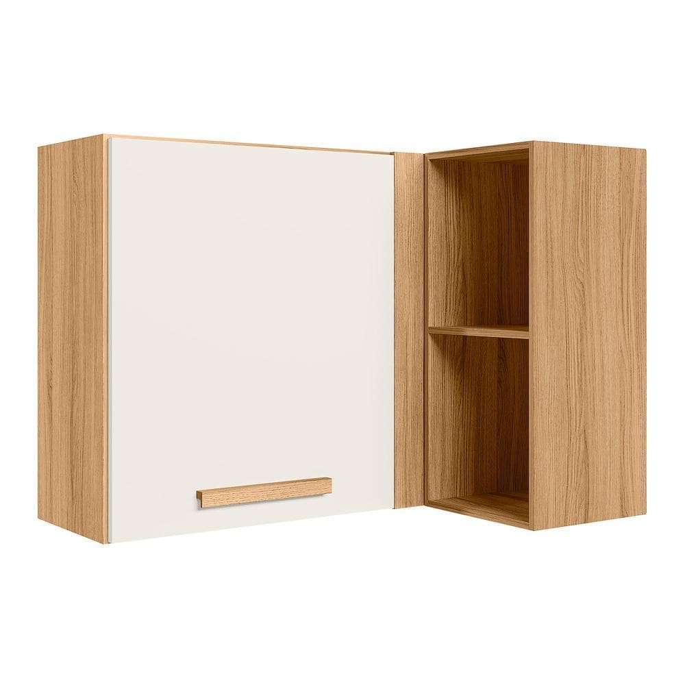 Armário Aéreo Canto Reto Intenza 88,5cm com Nichos - Nicioli