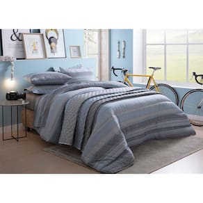 Jogo de Cama Queen Duplo 4 Peças 250x240cm Breno 140 Fios Realce Premium Sultan