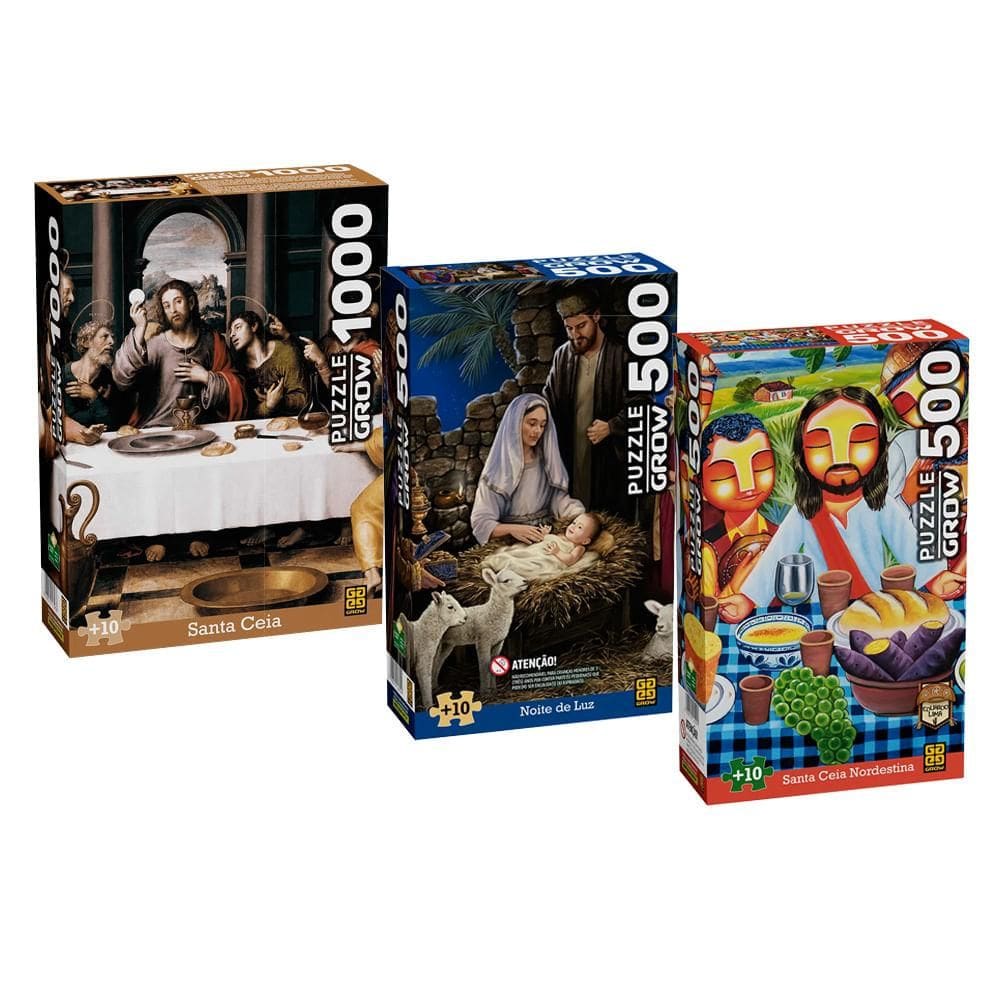 Combo Quebra-cabeças Fé e Tradição