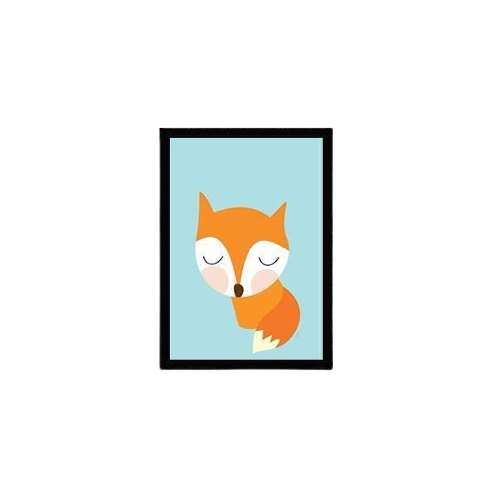 Quadro Decorativo Raposinha Baby Com Vidro 24X18Cm