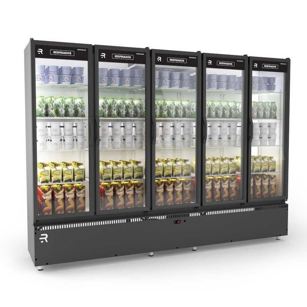 Auto Serviço Vanguard Resfriados 5 Portas Preto/Branco Asvr5P 220V - Refrimate