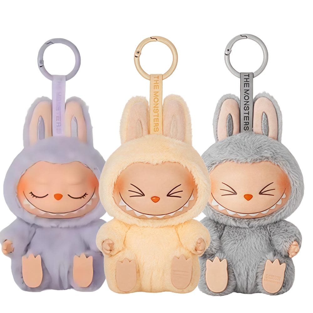 Chaveiro de pelúcia HQDZSZ Labubu para bolsas, chaves e mochilas