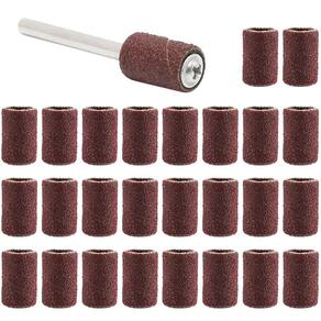 Kit 30 Tubos De Lixa 1/4 Grão 240 Haste 3Mm Micro Retíficas