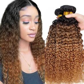 Pacotes de cabelo CnumGunm Water Wave #4 /30 Ombre Brown 22-26in