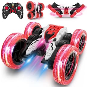 Carrinho de Controle Remoto com Acrobacias de 360 Graus - Brinquedo Elétrico Recarregável para Meninos de 3 a 9 Anos,Rcabcar